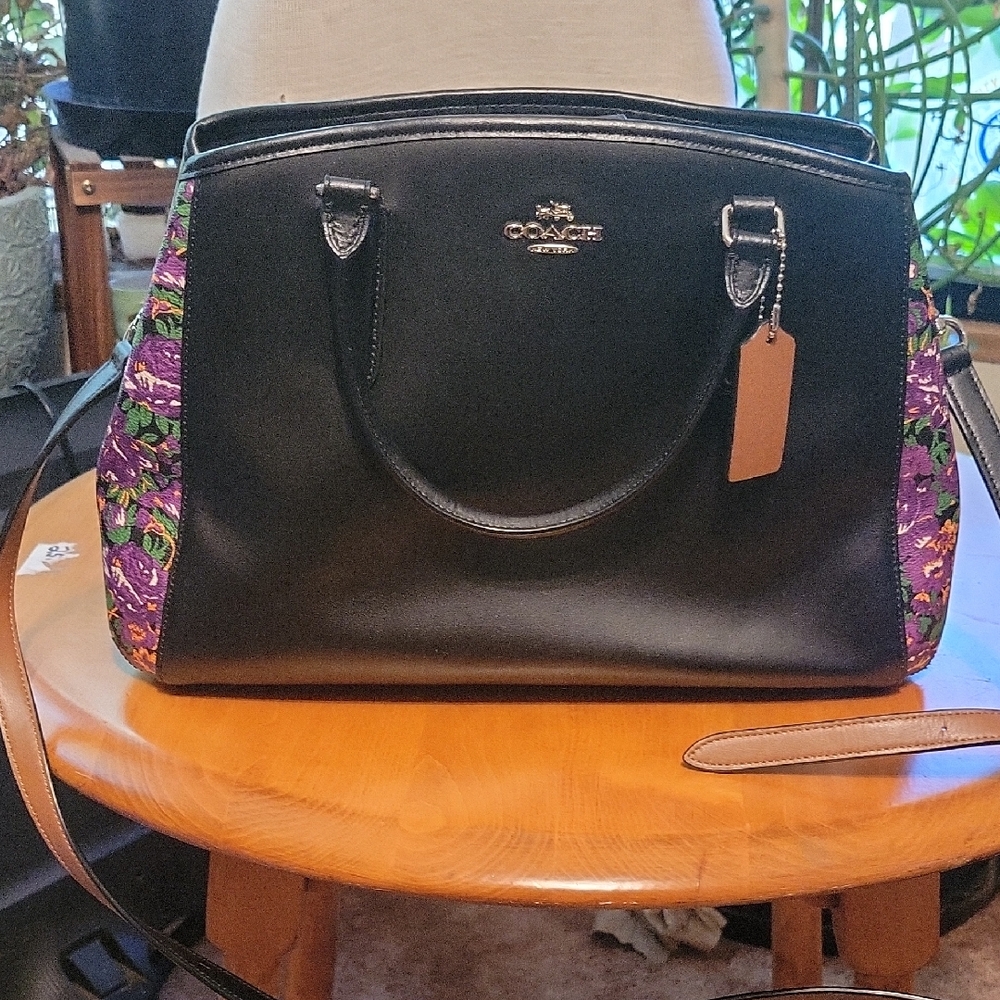 Coach Black and Purple Women's Bag